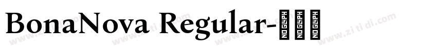 BonaNova Regular字体转换